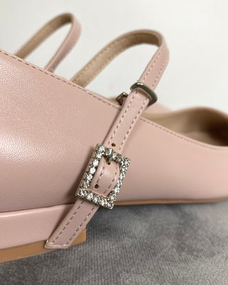 beavita - ballerina c/cinturino strass - rosa