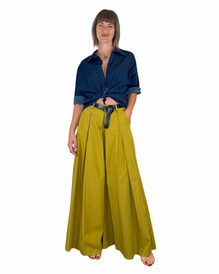 Habiti - Camicia in chambray - BLU