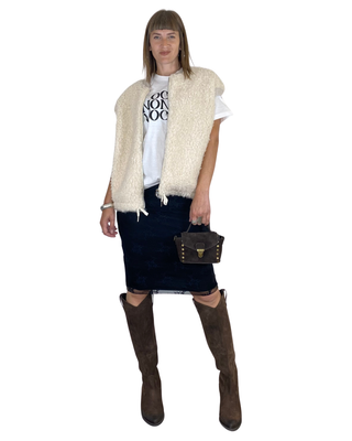Susy Mix - Gilet teddy - BURRO
