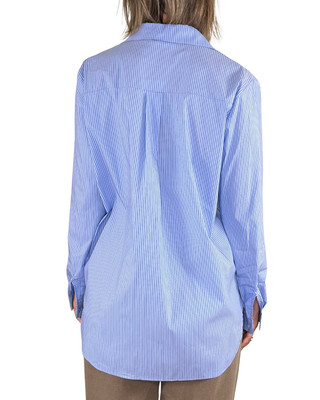 Habiti - Camicia stondata - AZZURRO