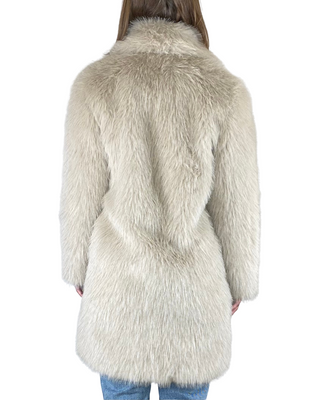 Tensione In - Ecopelliccia al ginocchio - BEIGE