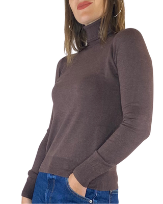 Vicolo - Dolcevita slim - MORO