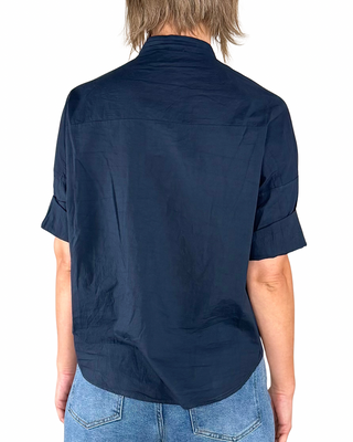 Habiti - Camicia in mussola di cotone - BLU