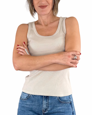 Habiti - Canotta vogatore Sarah - BURRO