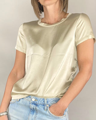 vicolo - t-shirt viscosa m/manica - sabbia