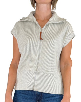 Habiti - Gilet full zip - BEIGE