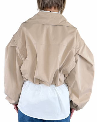 CADì - Trench corto baloon - BEIGE