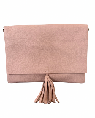 Habiti - Pochette 100% pelle martellata - ROSA