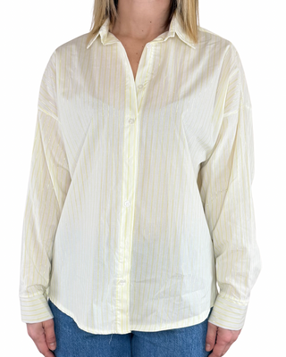 Habiti - Camicia bastoncino filo lurex - GIALLO