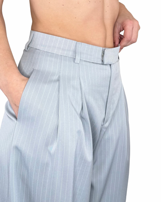 Habiti - Completo gessato oversize - GRIGIO/BIANCO