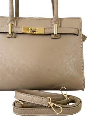 Habiti - Borsa Birkin pelle martellata - SABBIA