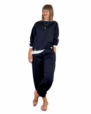 Habiti - Coordinato scuba t-shirt - BLU