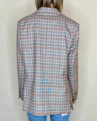 Tensione In - Blazer over Principe di Galles - ROSSO