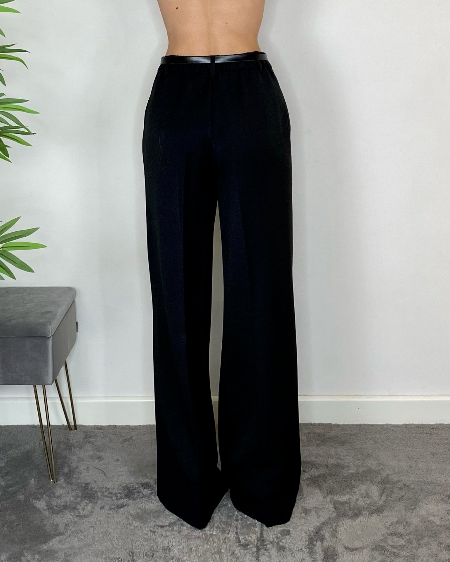 Pantalone palazzo - NERO