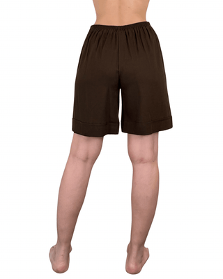 CADì - Bermuda in misto lino - MORO - BERMUDA E SHORTS - Habiti