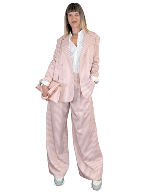 CADì - Blazer over gessato - ROSA - GIACCA E BLAZER - Habiti