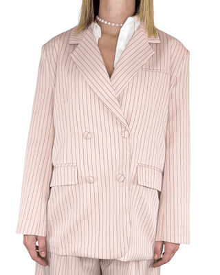 CADì - Blazer over gessato - ROSA - GIACCA E BLAZER - Habiti