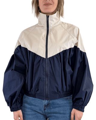 CADì - Bomber bicolor tela vela - PANNA - CAPOSPALLA - Habiti