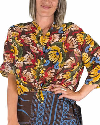 CADì - Camicia Margarita misto seta - FIORI - CAMICIA - Habiti