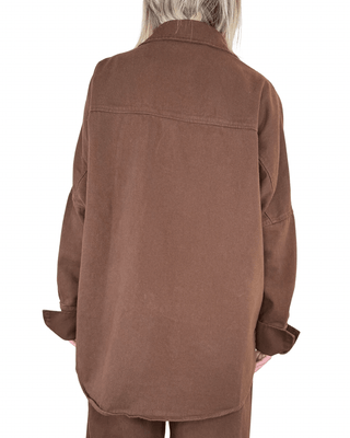 CADì - Giacca camicia over - CIOCCOLATO - CAPOSPALLA - Habiti