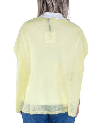 CADì - Gilet a scatola kid mohair - GIALLO - MAGLIA E CARDIGAN - Habiti