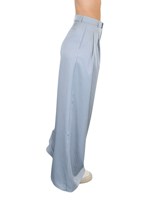 CADì - Pantalone palazzo gessato - GRIGIO - PANTALONE - Habiti