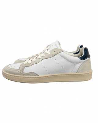 Corina Shoes - Sneaker ecopelle con baffo a contrasto - BIANCO/BLU - SCARPA - Habiti