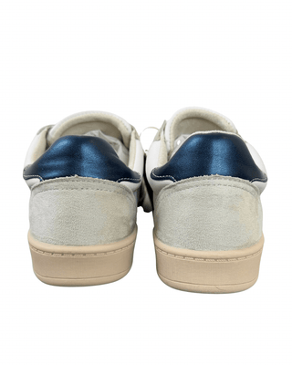 Corina Shoes - Sneaker ecopelle con baffo a contrasto - BIANCO/BLU - SCARPA - Habiti
