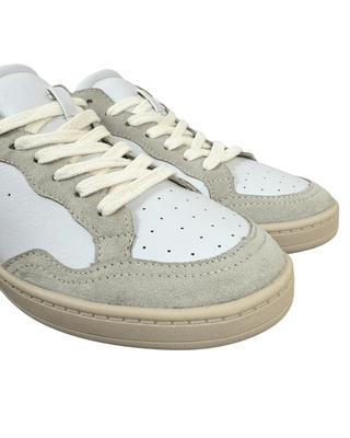 Corina Shoes - Sneaker ecopelle con baffo a contrasto - BIANCO/BLU - SCARPA - Habiti
