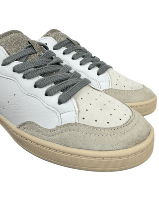 Corina Shoes - Sneaker ecopelle con baffo a contrasto - BIANCO/VERDE - SCARPA - Habiti