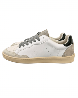 Corina Shoes - Sneaker ecopelle con baffo a contrasto - BIANCO/VERDE - SCARPA - Habiti