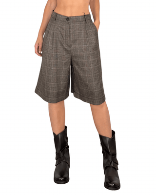 Habiti - Bermuda check - MORO - BERMUDA E SHORTS - Habiti
