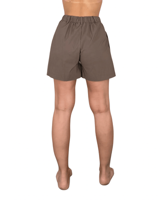 Habiti - Bermuda con pences - FANGO - BERMUDA E SHORTS - Habiti