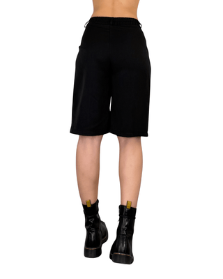 Habiti - Bermuda con pences - NERO - BERMUDA E SHORTS - Habiti