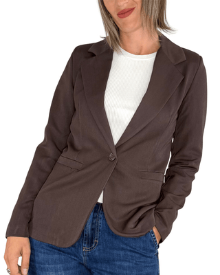 Habiti - Blazer monopetto - MORO - GIACCA E BLAZER - Habiti