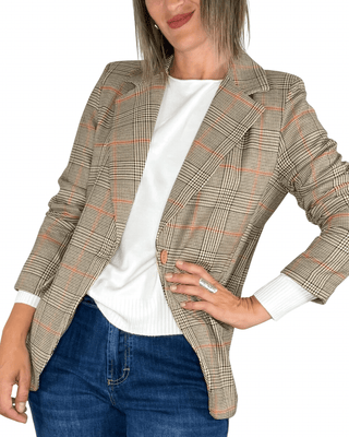 Habiti - Blazer quadri - BEIGE - GIACCA E BLAZER - Habiti