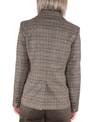 Habiti - Blazer quadri monopetto - TORTORA - GIACCA E BLAZER - Habiti