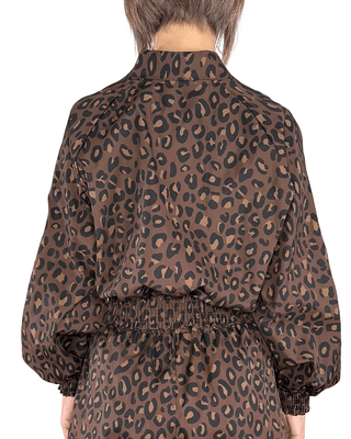 Habiti - Bomber animalier - CIOCCOLATO - CAPOSPALLA - Habiti