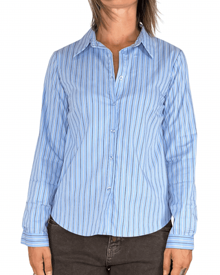 Habiti - Camicia basic righe - AZZURRO - CAMICIA - Habiti