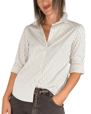 Habiti - Camicia basic righe - BURRO - CAMICIA - Habiti