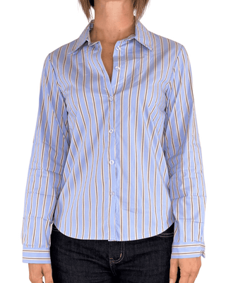 Habiti - Camicia basic righe - CELESTE - CAMICIA - Habiti