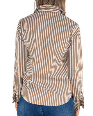Habiti - Camicia basic righe - TABACCO - CAMICIA - Habiti