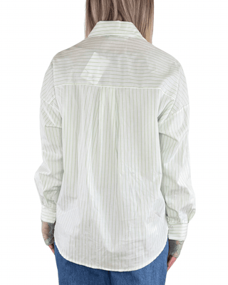 Habiti - Camicia bastoncino filo lurex - VERDE MENTA - CAMICIA - Habiti