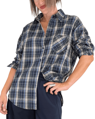 Habiti - Camicia check - BLU - CAMICIA - Habiti