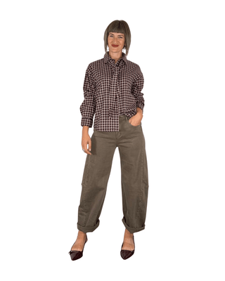 Habiti - Camicia check con cravatta - BORDEAUX - CAMICIA - Habiti
