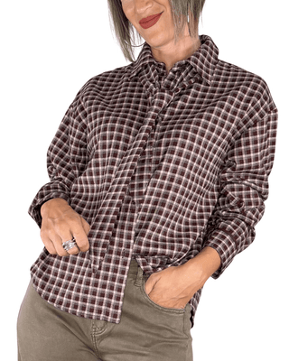 Habiti - Camicia check con cravatta - BORDEAUX - CAMICIA - Habiti
