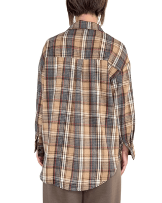 Habiti - Camicia check - FANGO - CAMICIA - Habiti