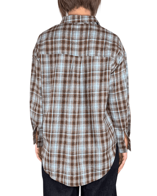 Habiti - Camicia check flanella - CELESTE - CAMICIA - Habiti