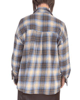 Habiti - Camicia check flanella - CELESTE - CAMICIA - Habiti