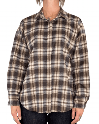 Habiti - Camicia check flanella - MORO - CAMICIA - Habiti